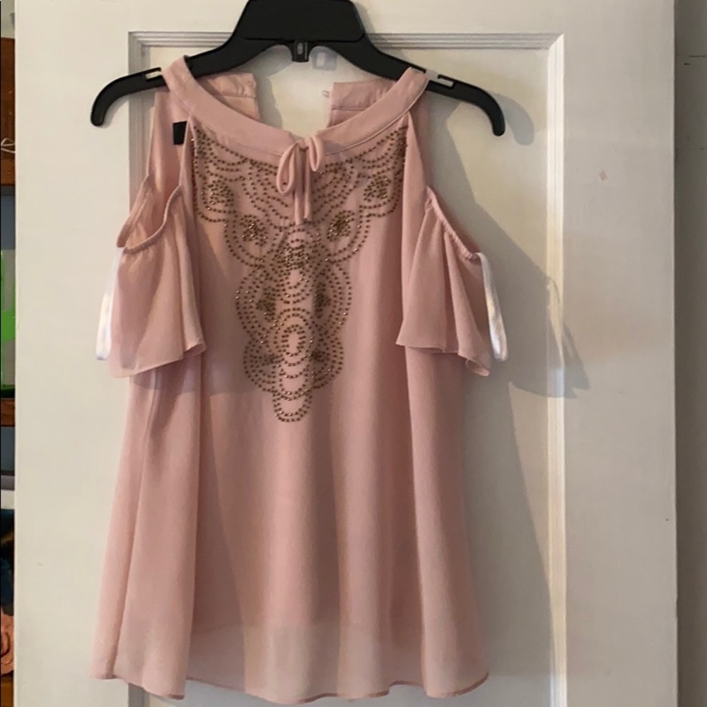 Pink Top with beading